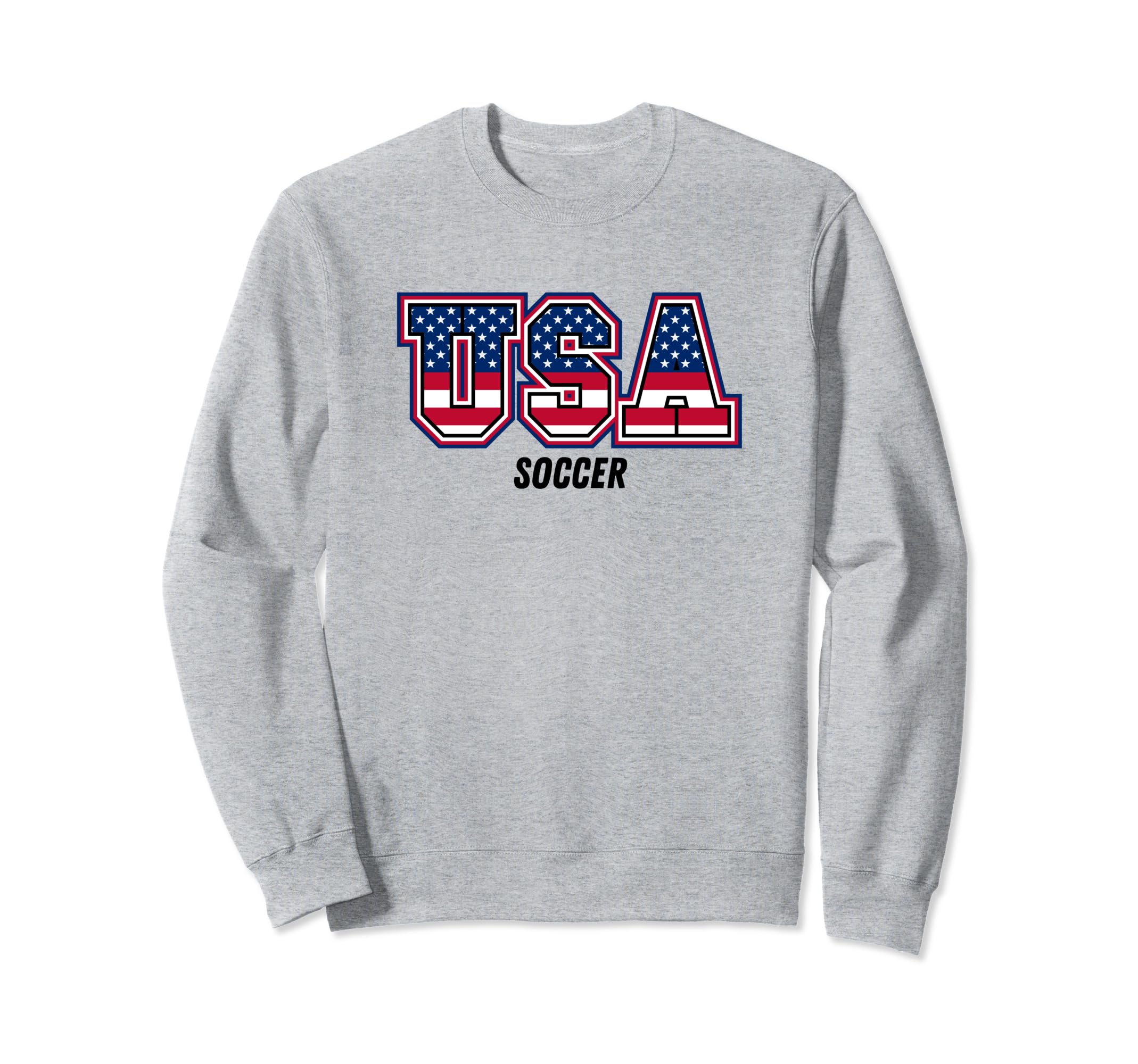 Soccer Usa Team Sport Patriotic Sweatshirt - Trendy Graphic for Adults