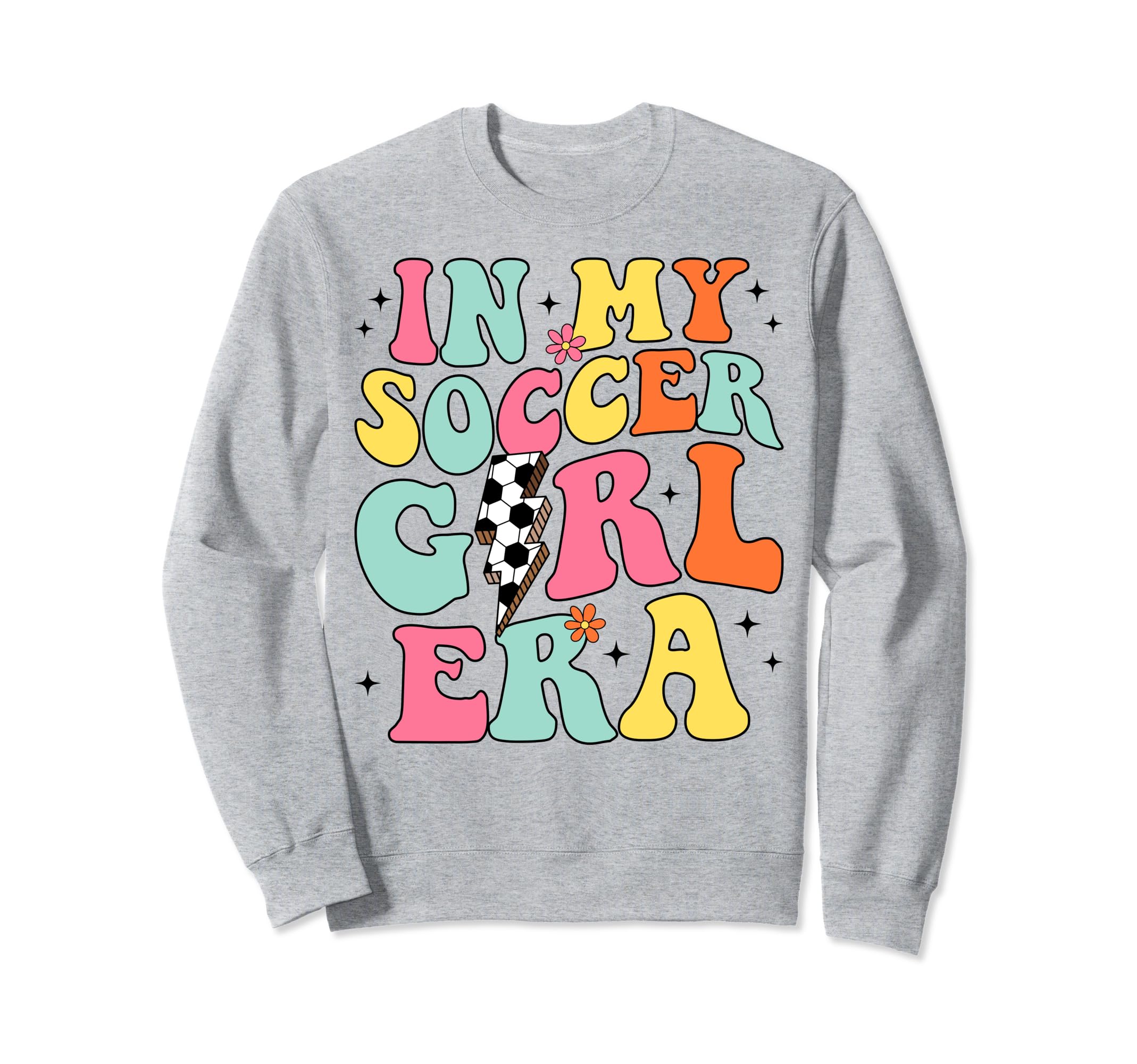 My Soccer Era Groovy Soccer Sweatshirt - Casual Everyday Wear for Adults