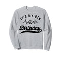 Its My 8Th Birthday Soccer Player Sweatshirt - Minimalist Print for Adults