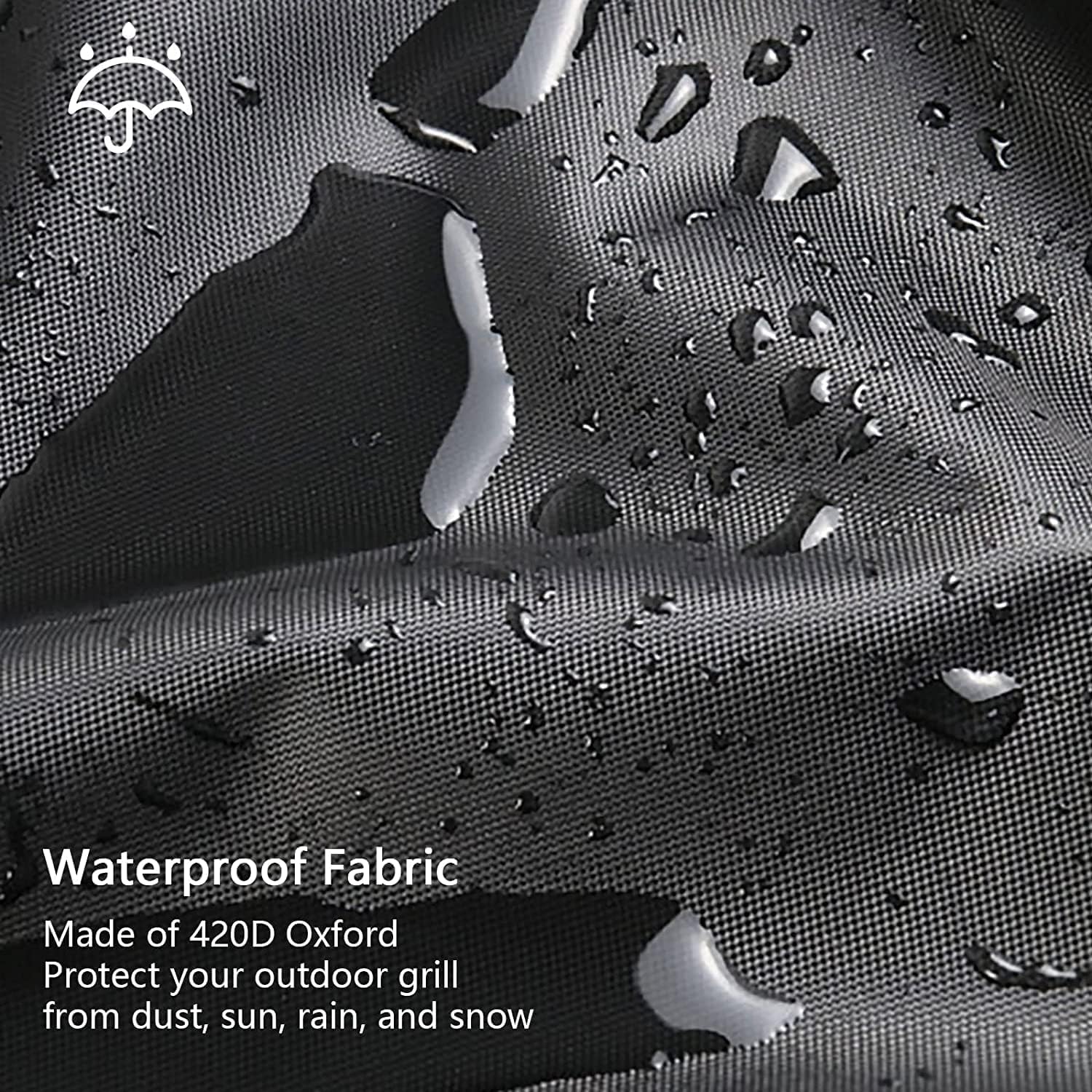 Grill Cover, 30 inch BBQ Gas Grill Cover for Outdoor Grill, Heavy Duty Waterproof Small BBQ Grilling Cover, UV & Fade Resistant Material Windproof Barbecue Smoker Cover with Drawstring & Storage Cover