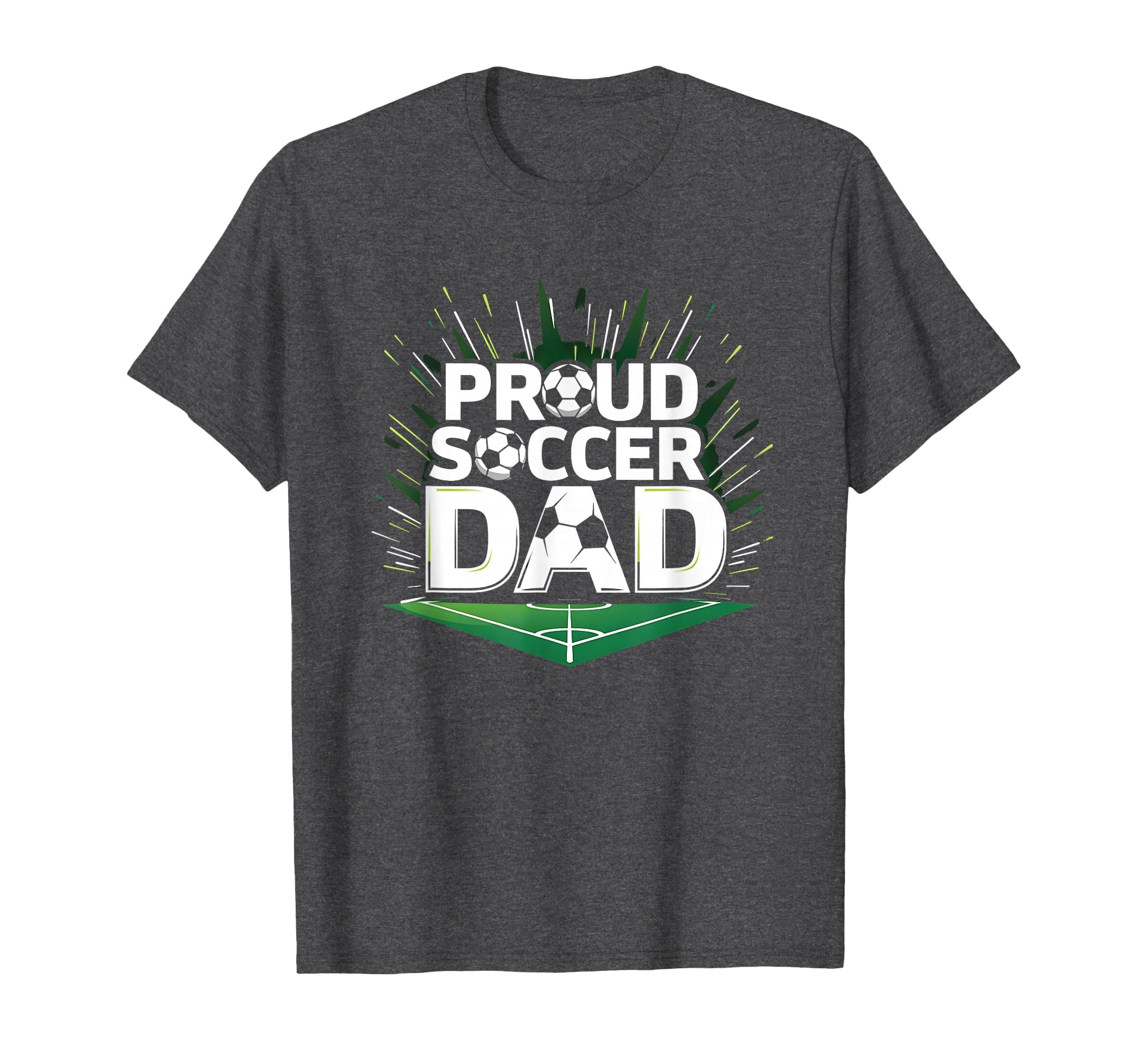 Proud Soccer Dad Cheering Sideline T-Shirt - Streetwear Style Men Women