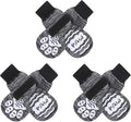 BEAUTYZOO Anti Slip Dog Socks for Small Medium Large Dogs,Paw Protector with Grips for Hardwood Floor Hot/Cold Pavement,Traction Control 3 Pairs AntiTwist Dog Shoes to Prevent Licking for Senior Dog