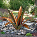 DIY Metal Agave Plant Art Yard Tequila Art Sculpture, Tequila Rustic Garden Sculpture Statue Outdoor Decor,Agave Metal Plants for Yard, Garden Lawn Ornaments (12 Leaves -Green)
