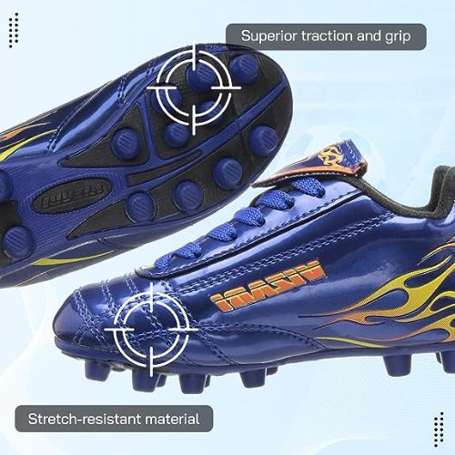 Youth Firm Ground Soccer Cleats – Blaze Blue/Orange