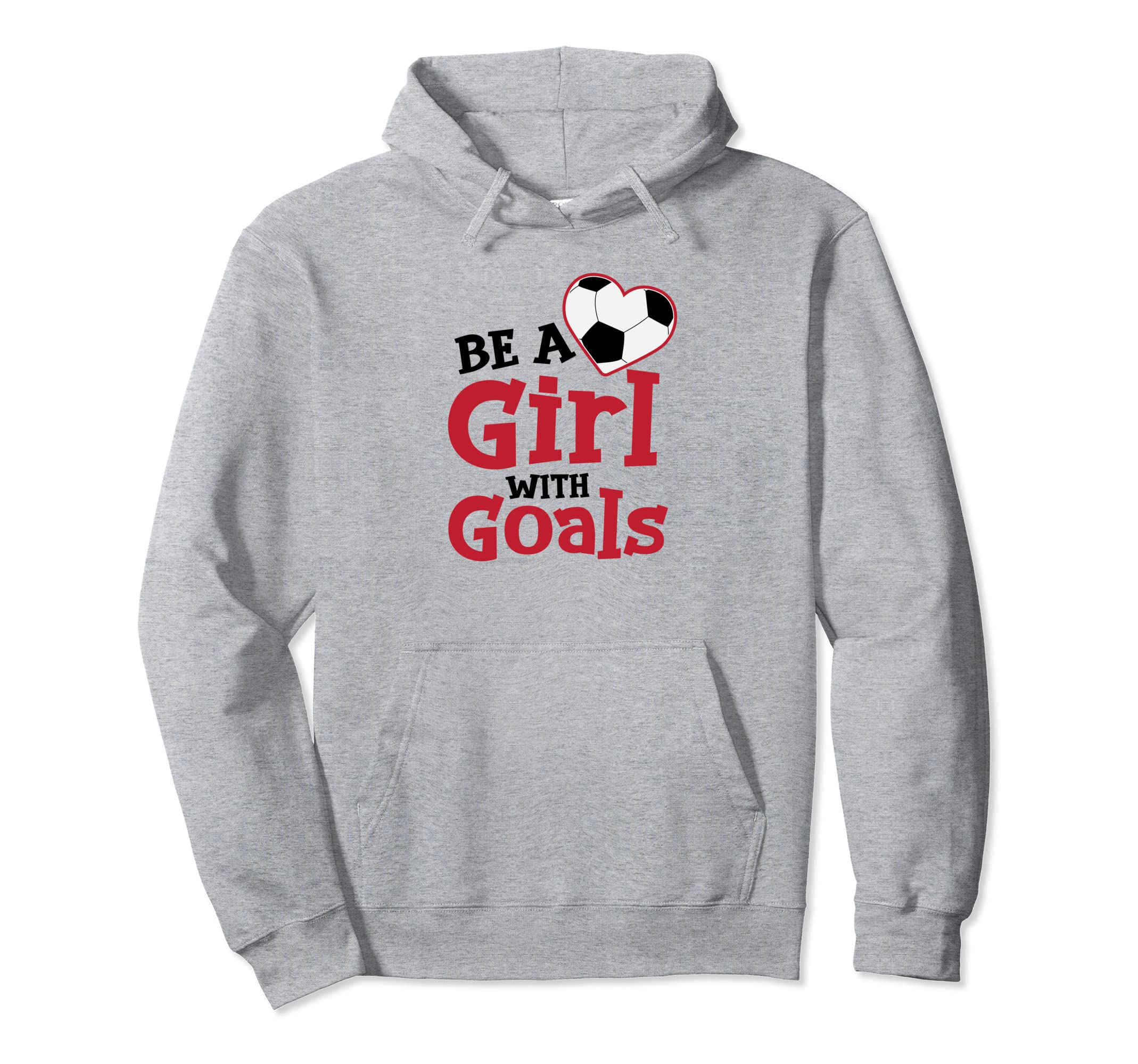 Be Heart Shaped Soccer Teenager Hoodie - Fun Novelty Design Unisex