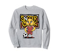 Soccer Chick Soccer Player Soccer Sweatshirt - Unique Graphic Men Women