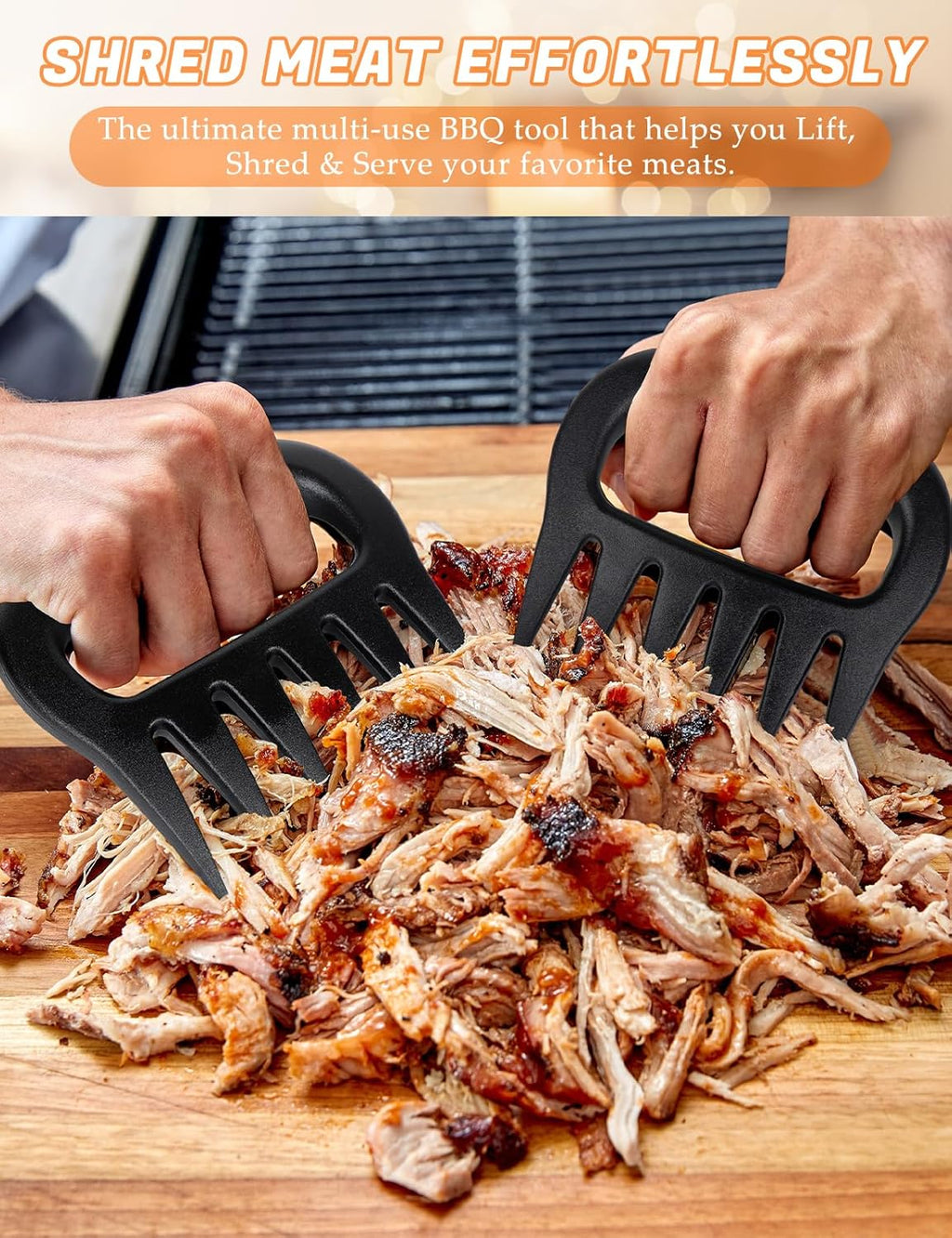 Meat Shredder Claws, Pulled Pork Claws Tool, BBQ Grilling Gifts for Men, Stocking Stuffers Christmas Gifts for Men Women Dad Father Husband