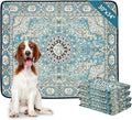Qeils Washable Pee Pads for Dogs, 4 Pack Reusable Puppy Pads 30"x34" Super Absorbent Leakproof Dog Training Pads, Non-Slip Potty Pads for Crate, Floor, Couch, Whelping Pads Litter Mat Puppy Supplies