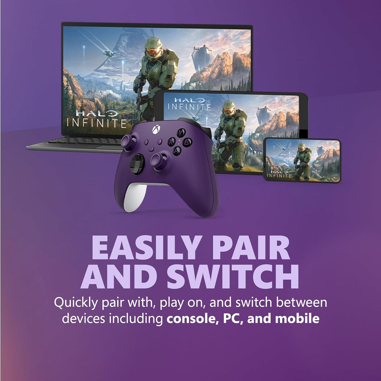 Microsoft - Xbox Wireless Controller: Astral Purple - Microsoft