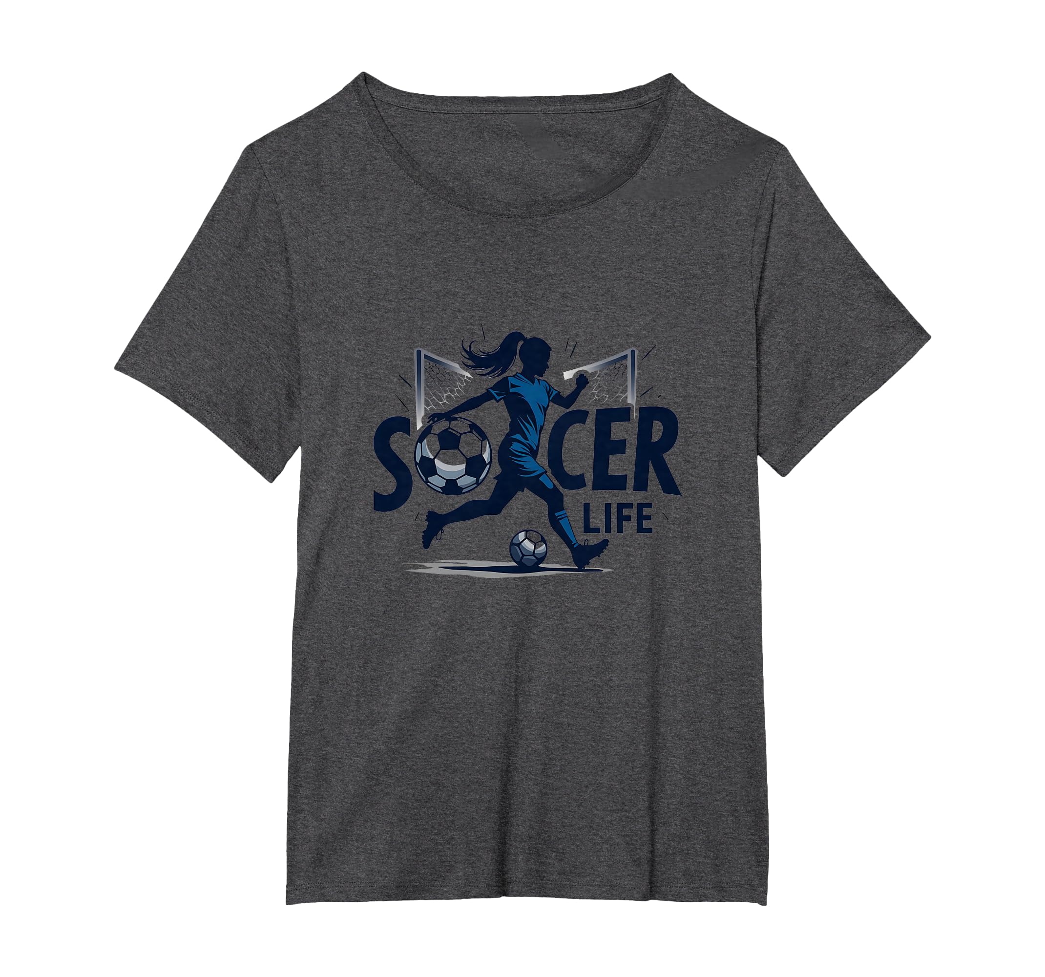Soccer Is Life Womens Passion T-Shirt - Novelty Apparel Men Women