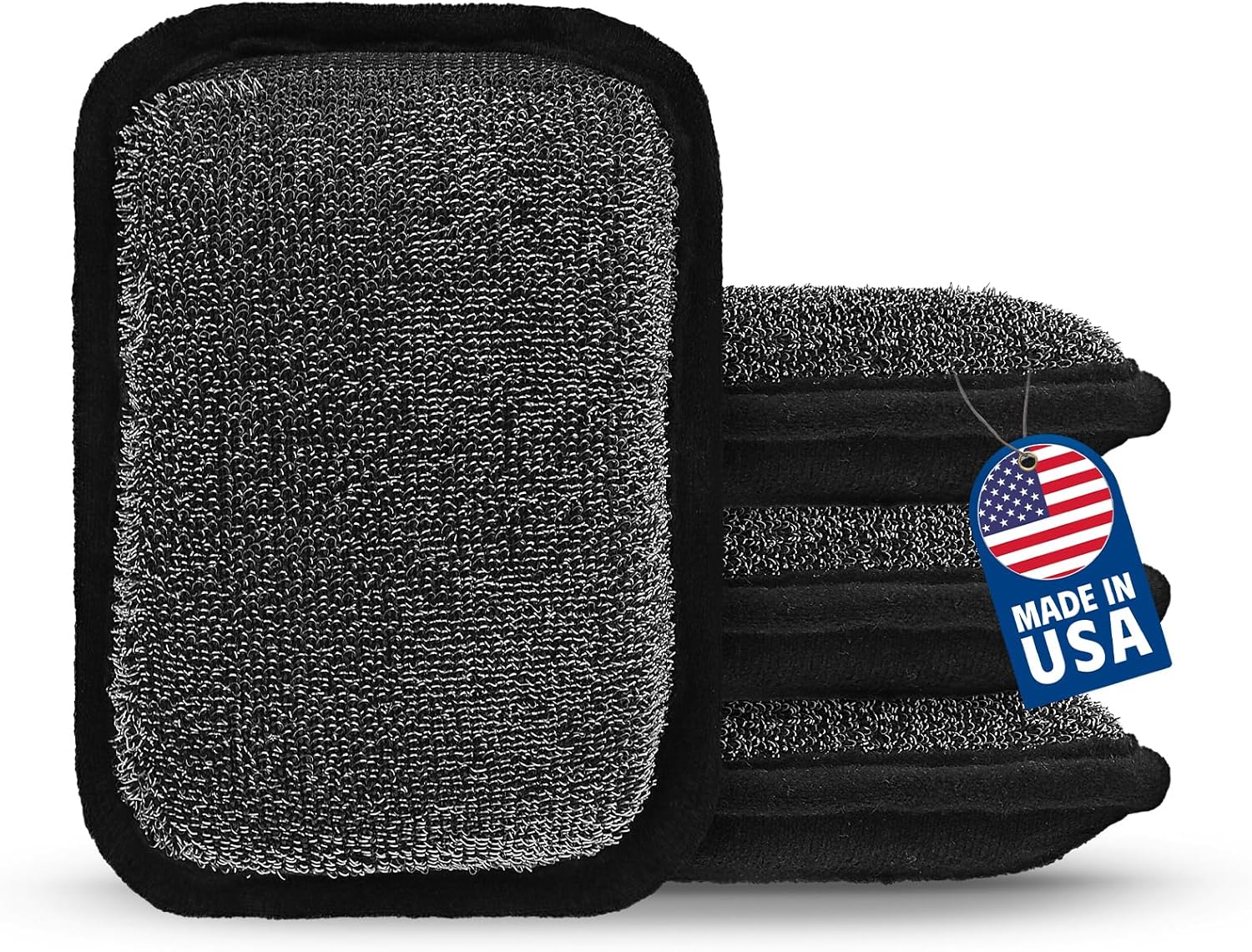 MEKER Grill Brush Bristle Free Replacement Pad, Ultra Safe Cleaning, Grill Cleaner Pad, Grill Brush Replacement Pad, 4 PCS