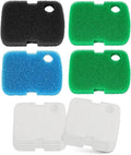 16 PCS Replacement Canister Filter Media Pad Compatible with Penn Plax Cascade 700/1000 CCF2UL/CCF3UL, Aquarium Bio Floss Pads Part, Activated Carbon Sponge Filters Pads for Fish Tank