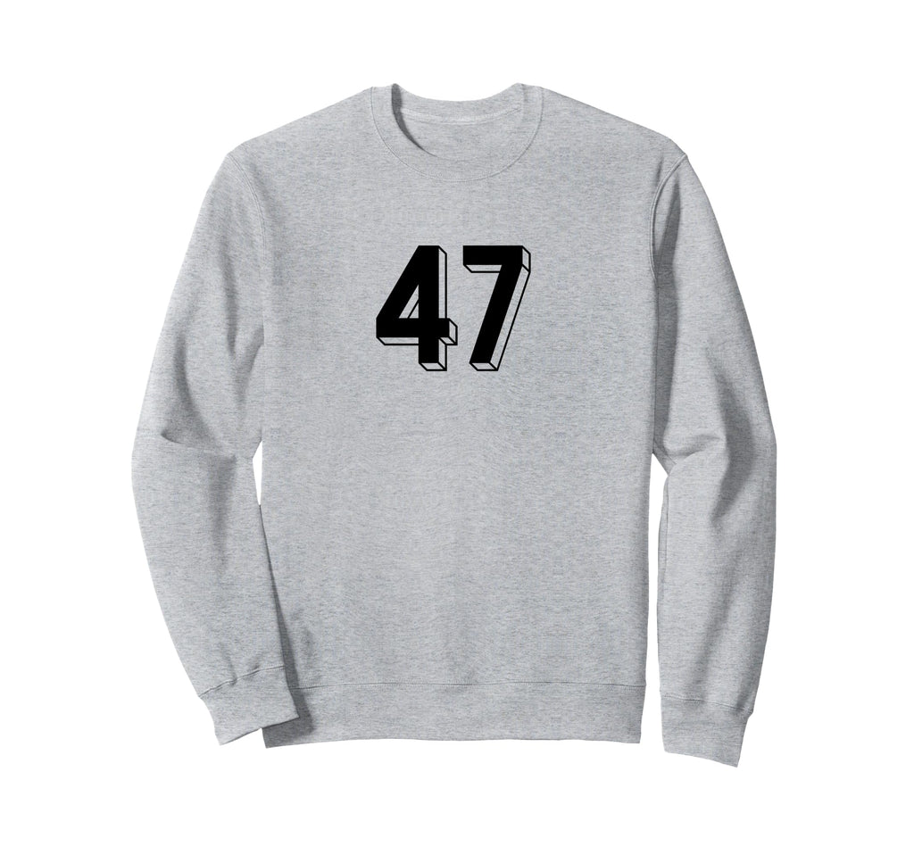 Number 47 80S 90S Soccer Team Sweatshirt - Unique Graphic for Adults