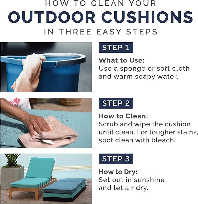 Arden Selections Outdoor Wicker Chair Cushion, 20 x 18, Rain-Proof, Fade Resistant 21 x 21, Tan Leala (Pack of 4)