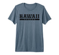 Hawaii Soccer Black Text Tri Blend T-Shirt - Custom Art Print for Adults