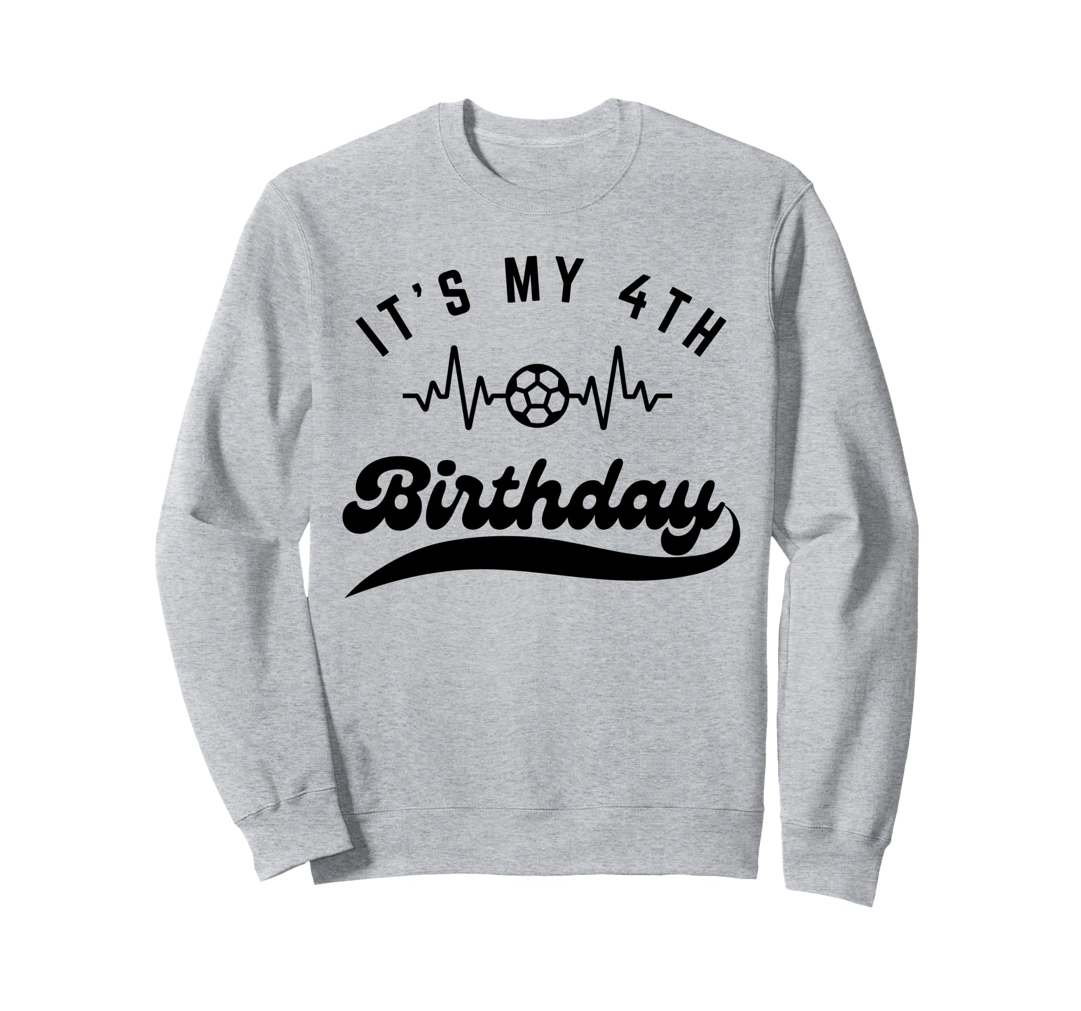 Its My 4Th Birthday Soccer Player Sweatshirt - Streetwear Style for Adults