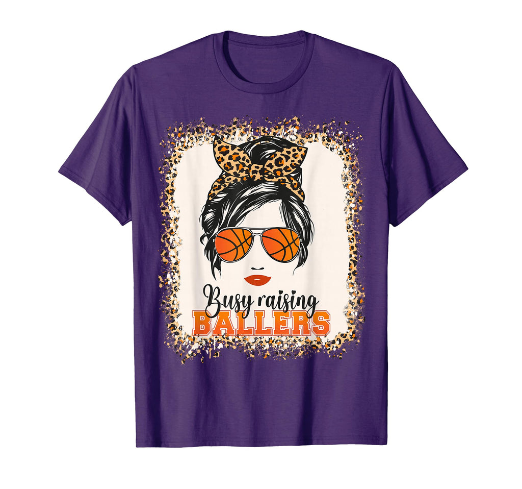 Busy Raising Ballers Basketball Mom T-Shirt - Minimalist Print Men Women