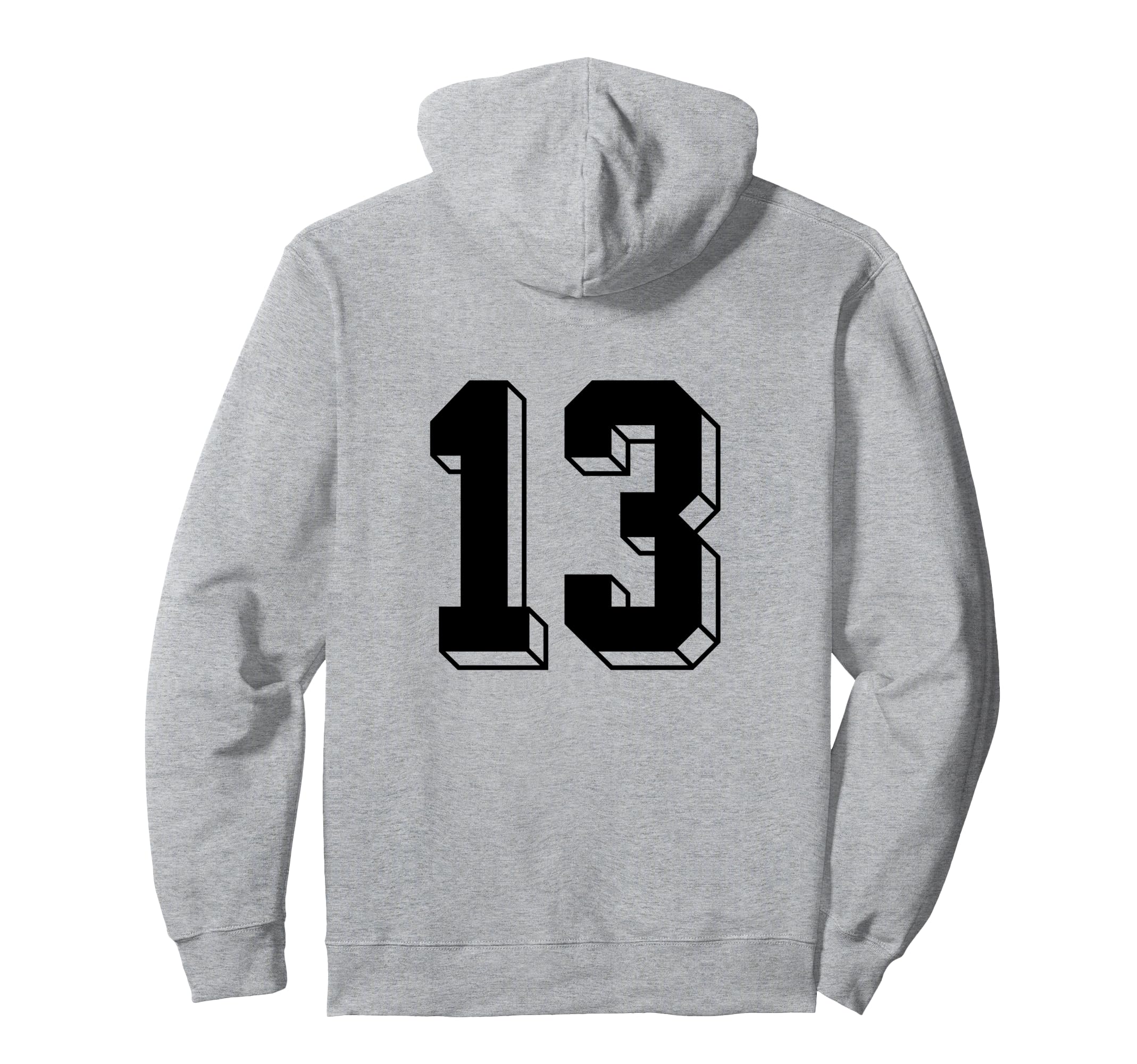 Number 13 Backside 80S 90S Team Jersey Hoodie - Streetwear Style Unisex