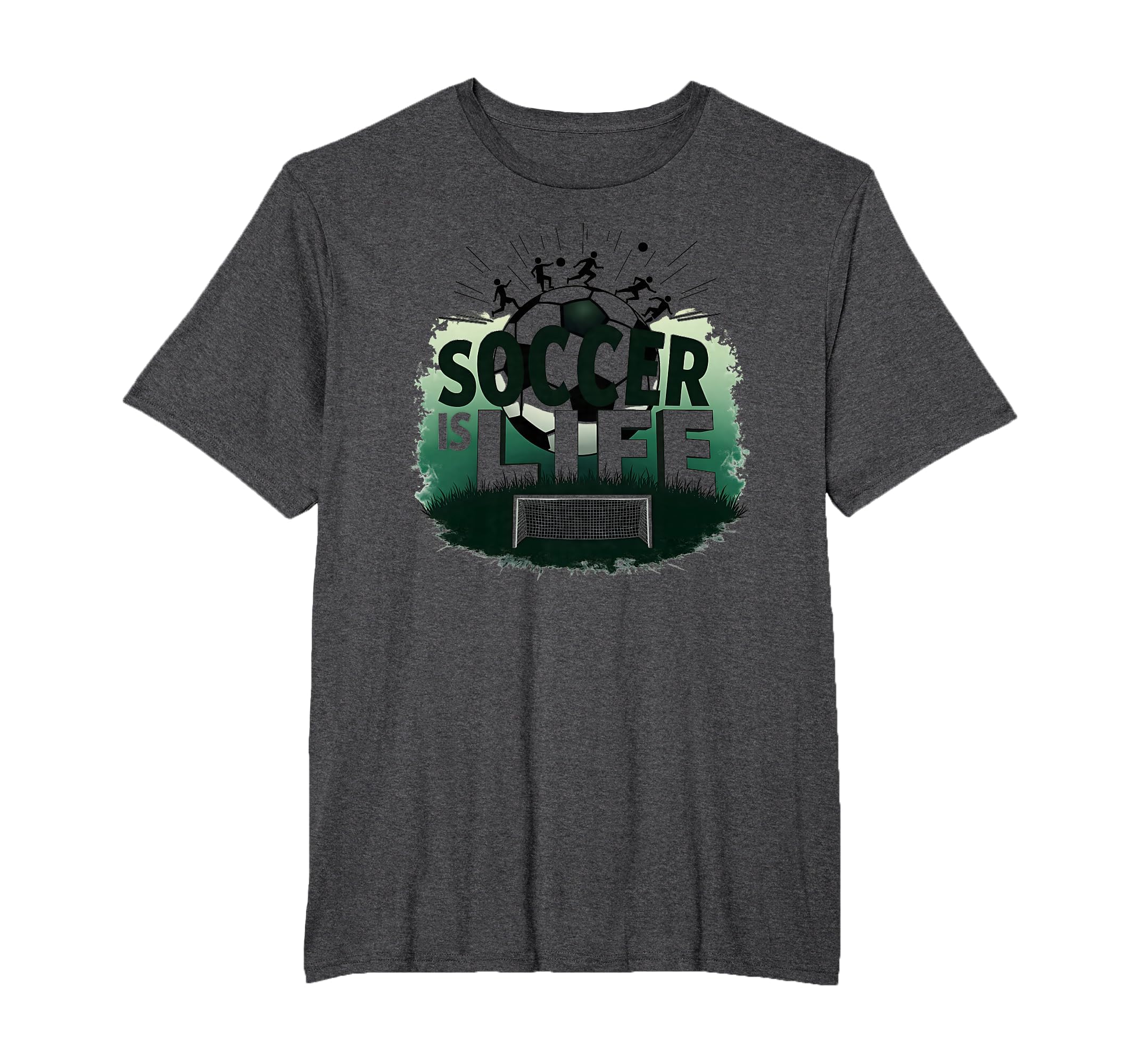 Soccer Is Life Inspiring Football Fan Mens T-Shirt - Trendy Graphic Unisex