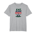 Eat Sleep Soccer Repeat Funny Sports T-Shirt - Minimalist Print for Adults