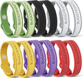 18 Pack Mosquito Repellent Bracelets, Silicone Mosquito Repellent Bands with DEET Free, Natural & Waterproof Bug Wristbands for Kids and Adults, Outdoor Traveling Protection
