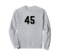 Number 45 80S 90S Soccer Team Sweatshirt - Aesthetic Graphic Men Women