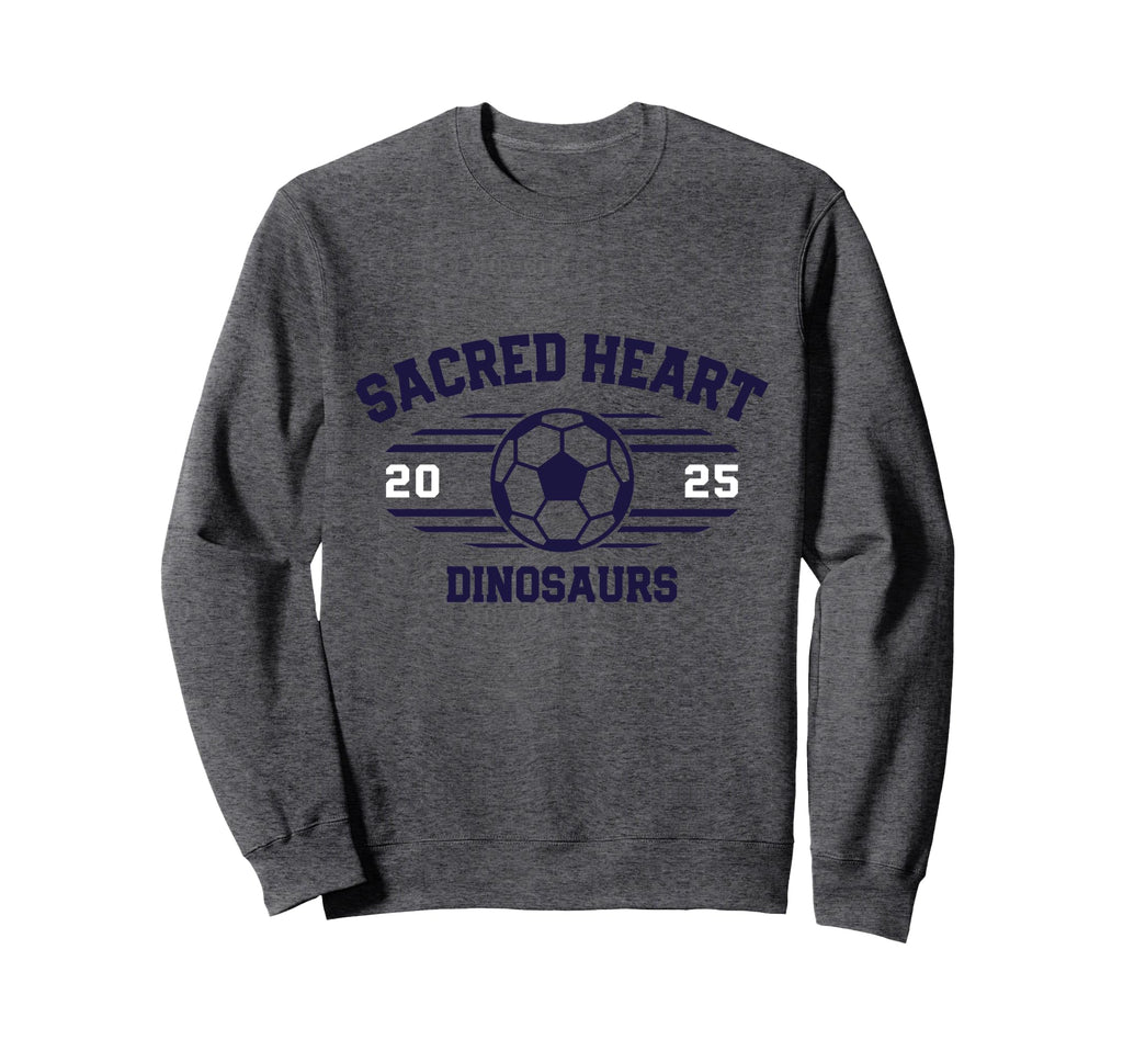 Sacred Heart Dinosaurs Soccer Sweatshirt - Fun Novelty Design Men Women