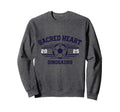 Sacred Heart Dinosaurs Soccer Sweatshirt - Fun Novelty Design Men Women