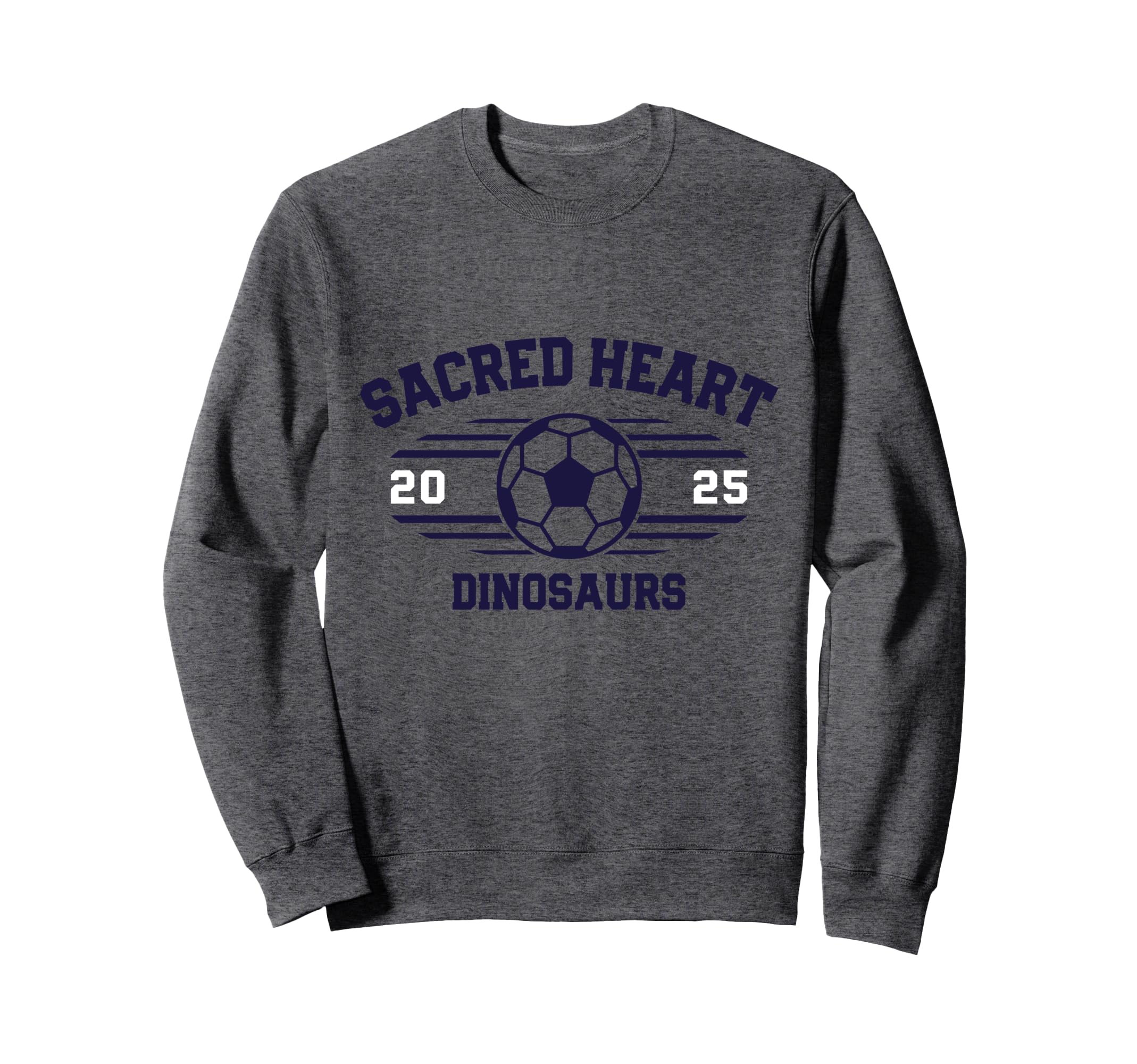 Sacred Heart Dinosaurs Soccer Sweatshirt - Fun Novelty Design Men Women