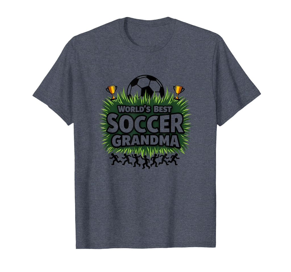 Worlds Best Soccer Grandma Champion T-Shirt - Graphic Print Men Women