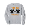 Funny Football Soccer Balls Sweatshirt - Casual Everyday Wear Men Women