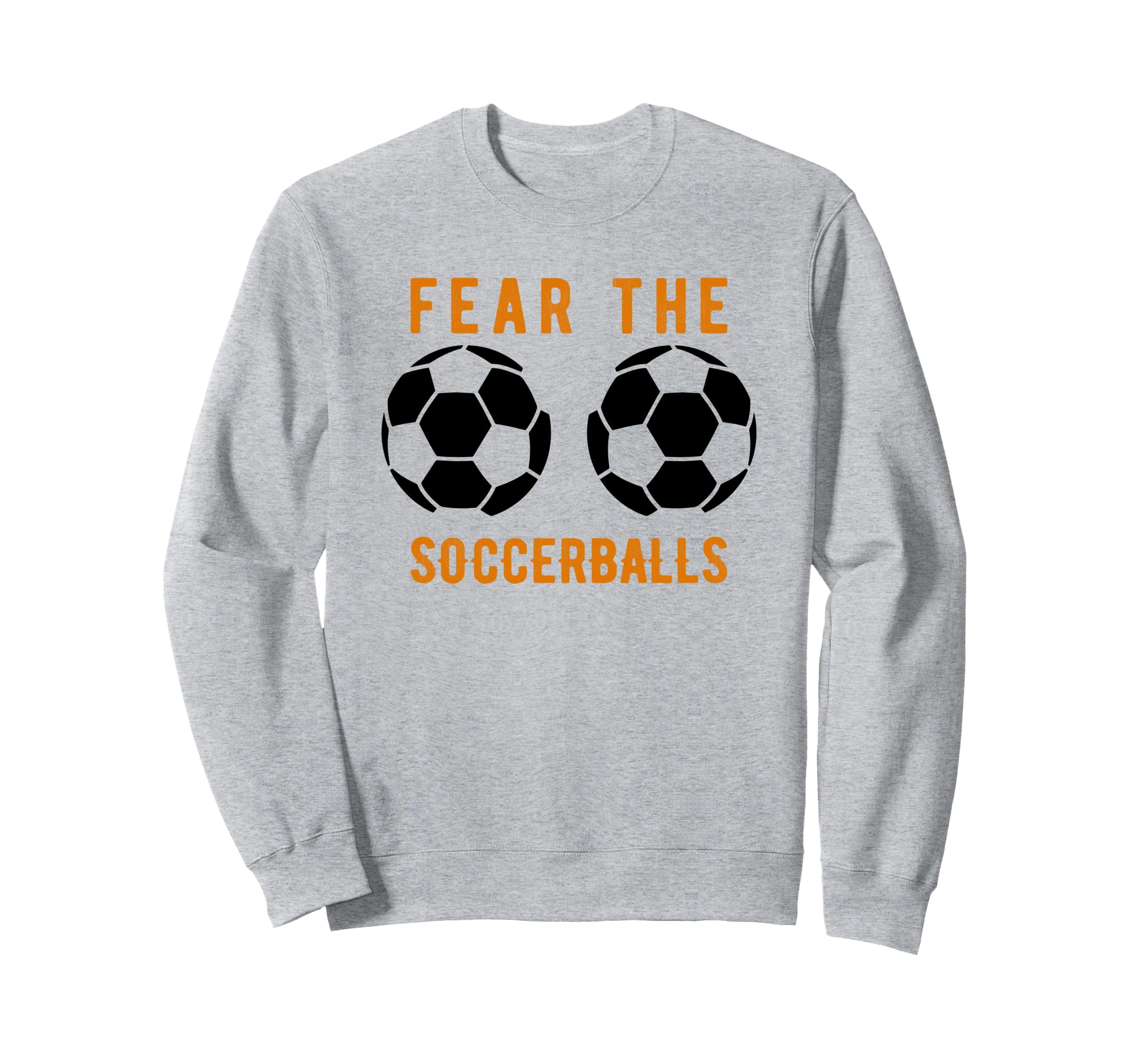 Funny Football Soccer Balls Sweatshirt - Casual Everyday Wear Men Women