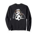 Soccer Snowman Gift Soccer Sweatshirt - Casual Everyday Wear for Adults