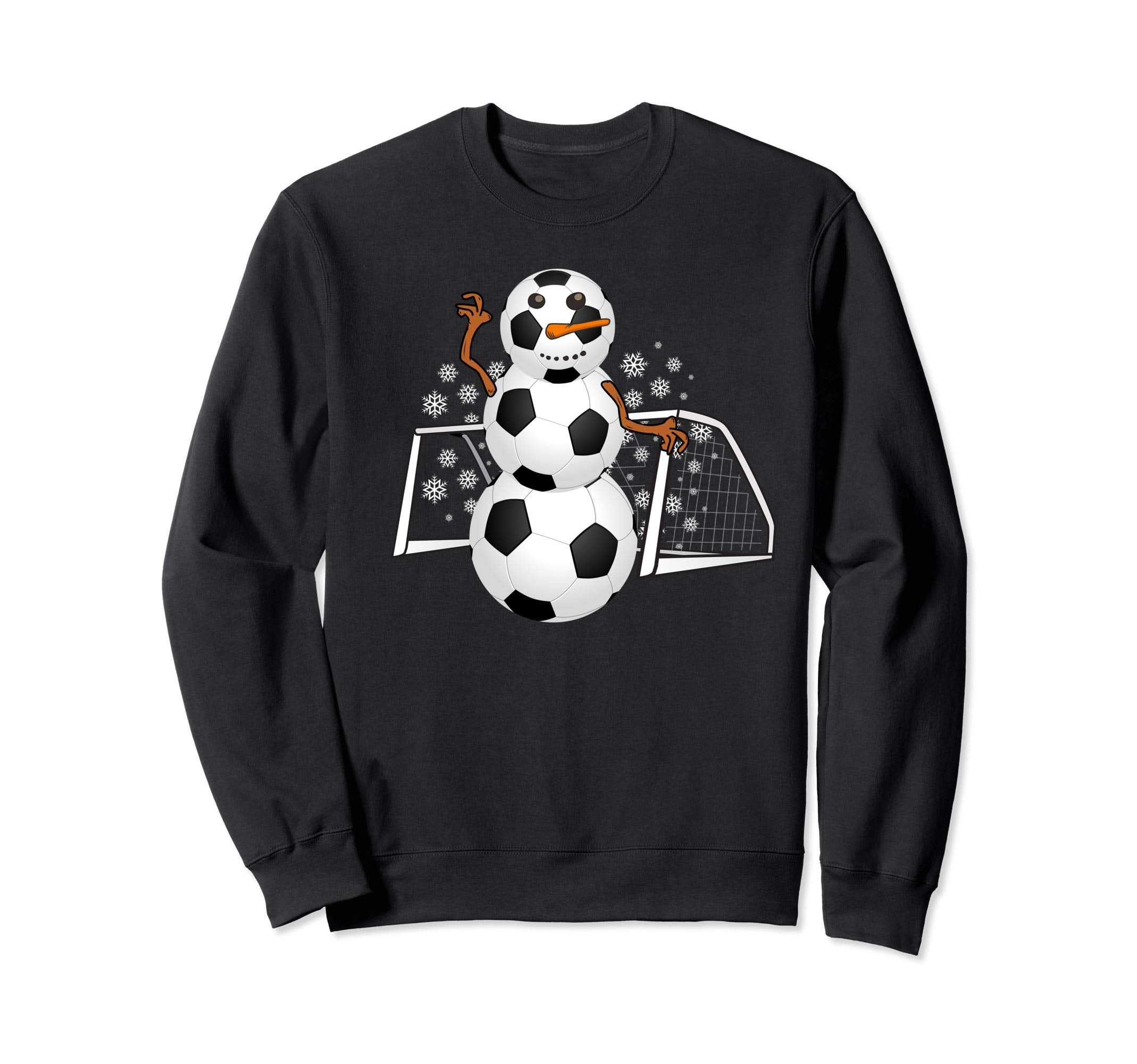 Soccer Snowman Gift Soccer Sweatshirt - Casual Everyday Wear for Adults