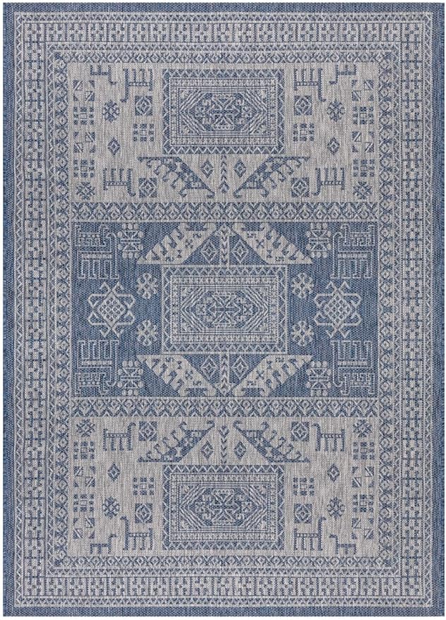 Keen Home Design Terrace Outdoor Area Rug - 6x9 Washable Indoor/Outdoor Rug for Patio, Kitchen, Balcony, Beach, Garden, Deck and Porch, Size: 6'x8'10"