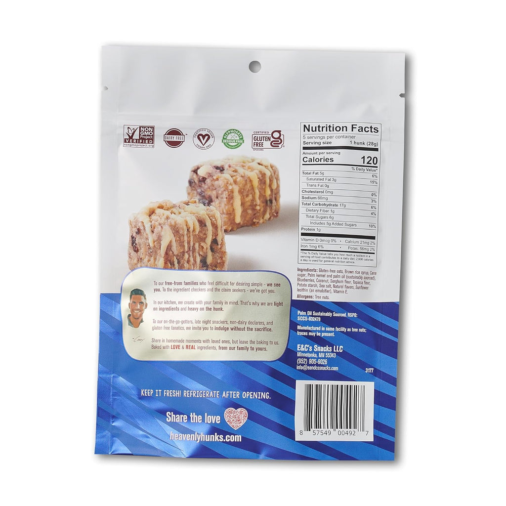 Heavenly Hunks Blueberry Lemon Drizzle Cookie Bites, 6-Pack, 5 oz Each