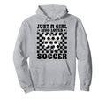 Just Who Loves Soccer Coquette Bow Hoodie - Custom Art Print Men Women