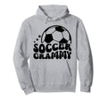 Soccer Grammy Groovy Grammy Hoodie - Casual Everyday Wear for Adults