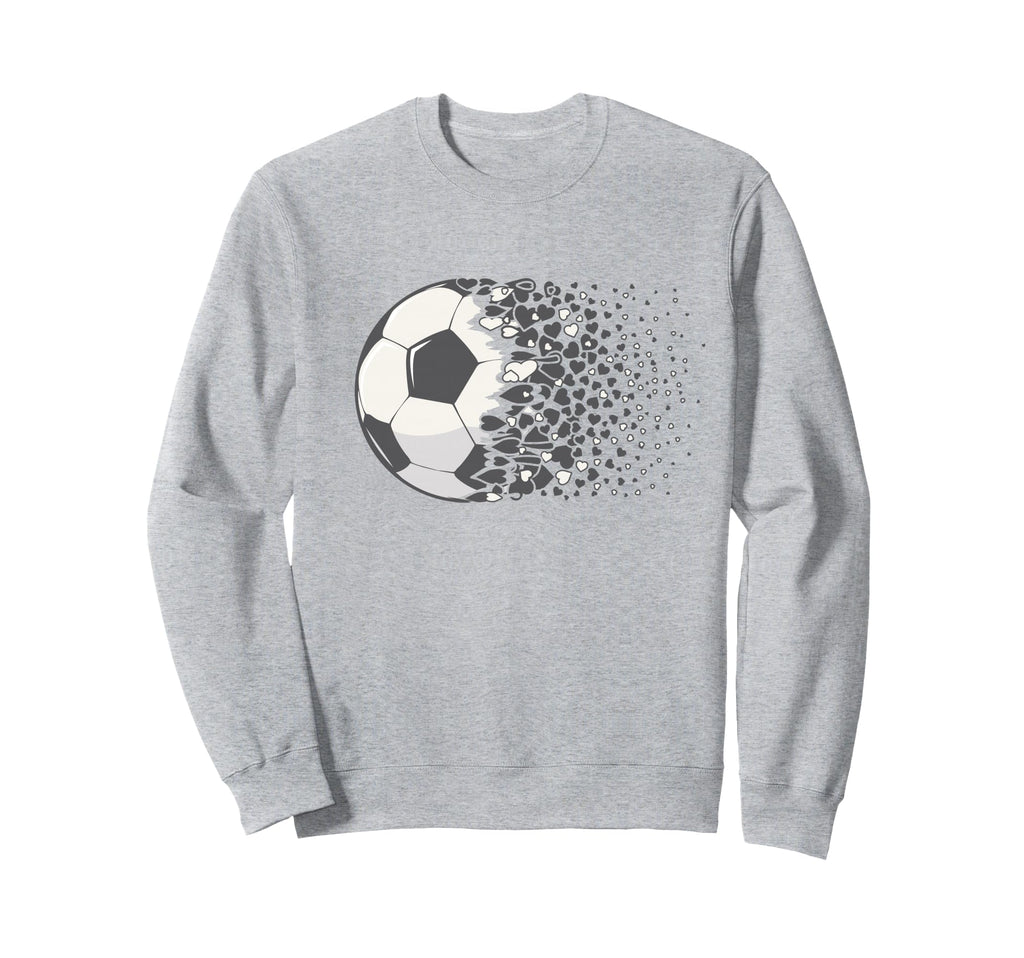 Soccer Ball Soccer Heart Soccer Sweatshirt - Graphic Print for Adults