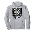 Soccer Coquette Bow Hoodie - Casual Everyday Wear Men Women