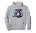 Soccer Raccoon Coquette Bow Trendy And Hoodie - Aesthetic Graphic Unisex