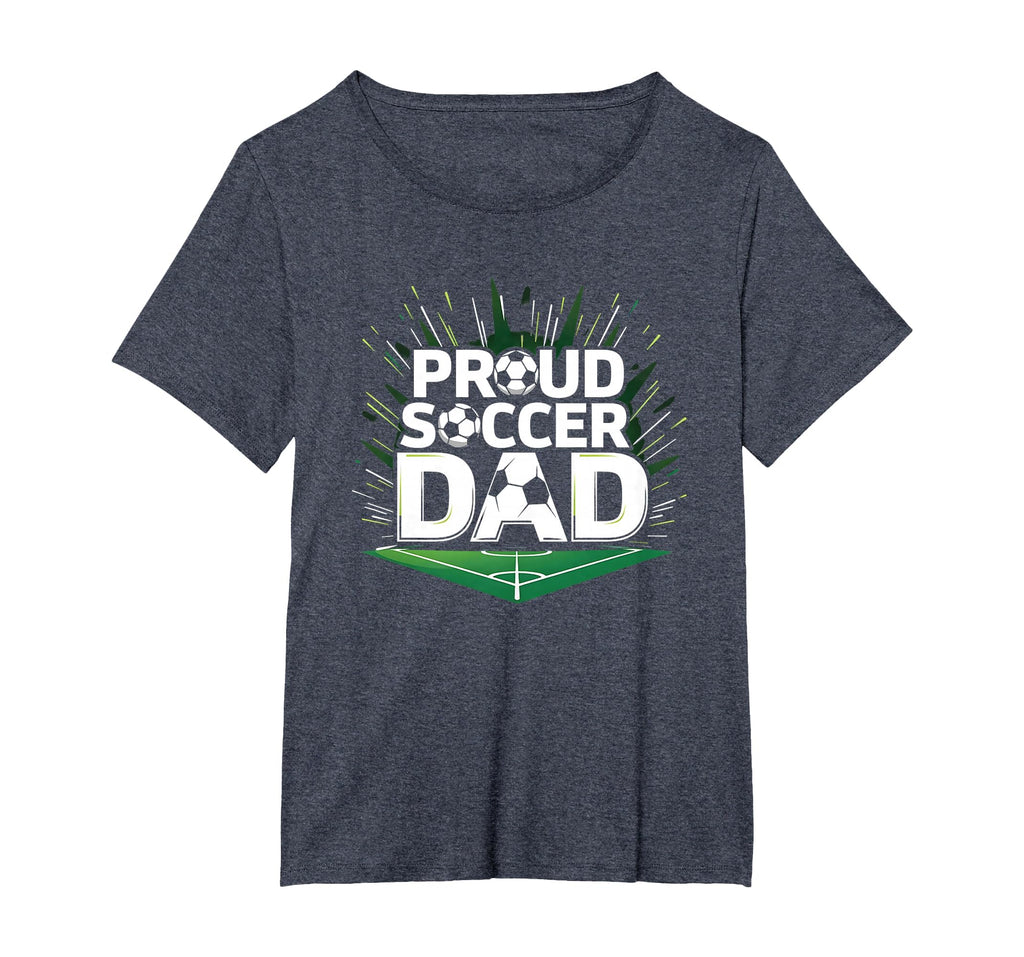 Proud Soccer Dad Cheering T-Shirt - Casual Everyday Wear for Adults