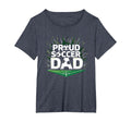 Proud Soccer Dad Cheering T-Shirt - Casual Everyday Wear for Adults