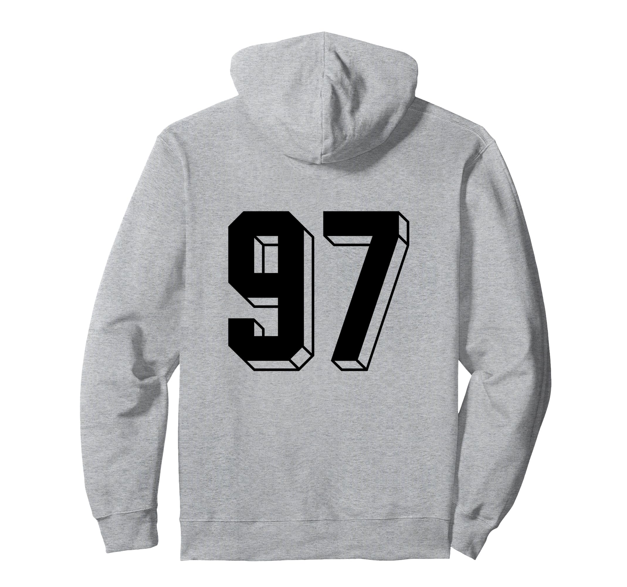 Number 97 Backside 80S 90S Team Jersey Hoodie - Custom Art Print Unisex