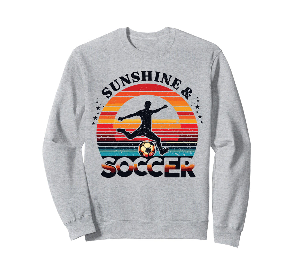 Sunshine Soccer Gear Soccer Player Sweatshirt - Fun Novelty Design Unisex