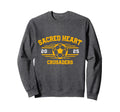 Sacred Heart Crusaders Soccer Ball Sweatshirt - Graphic Print Men Women