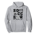 Soccer Mama Coquette Bow Funny Soccer Hoodie - Trendy Graphic Men Women