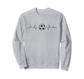 Soccer Heartbeat Minimalist Sweatshirt - Fun Novelty Design for Adults
