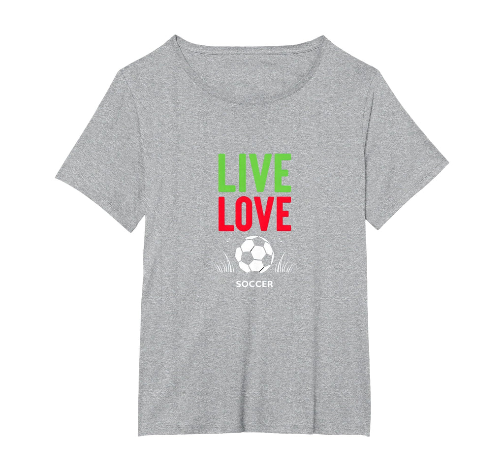 Live Love Soccer Inspiring Sports Fan T-Shirt - Unique Graphic for Adults
