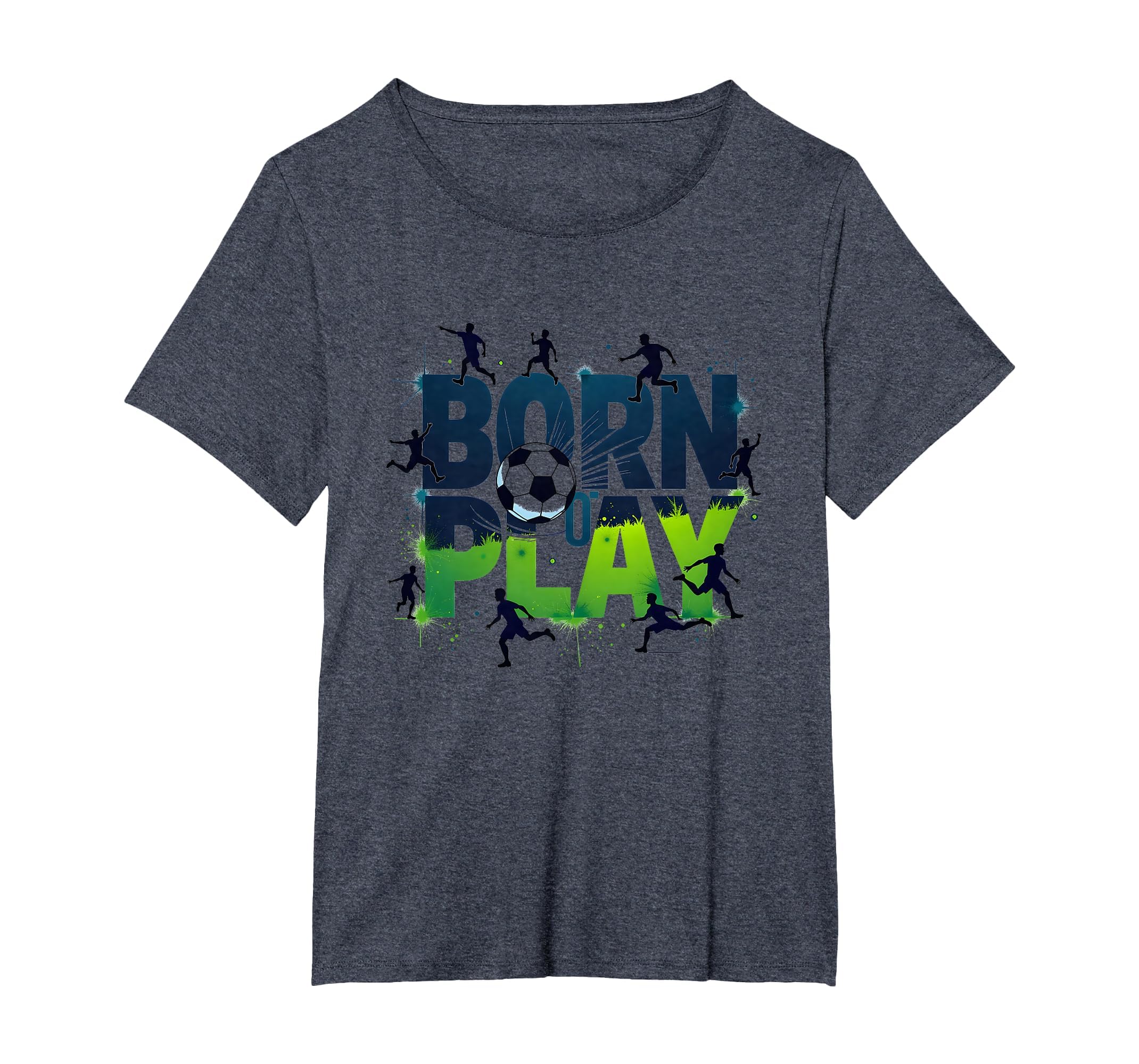 Born To Play Soccer Athlete Passion T-Shirt - Custom Art Print Unisex